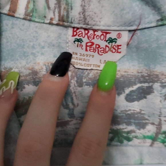 Vintage Tropical Button Down - Picture 3 of 3